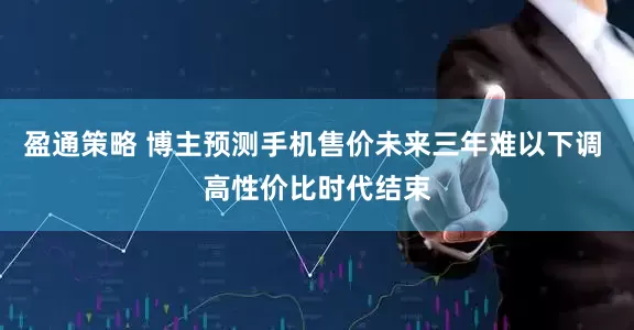 盈通策略 博主预测手机售价未来三年难以下调 高性价比时代结束